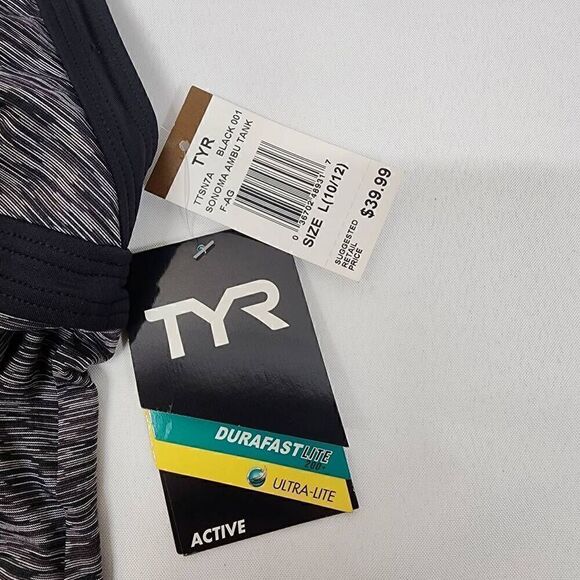 TYR Womens Sonoma V-Neck Open Back Tankini Size Large - Picture 3 of 5